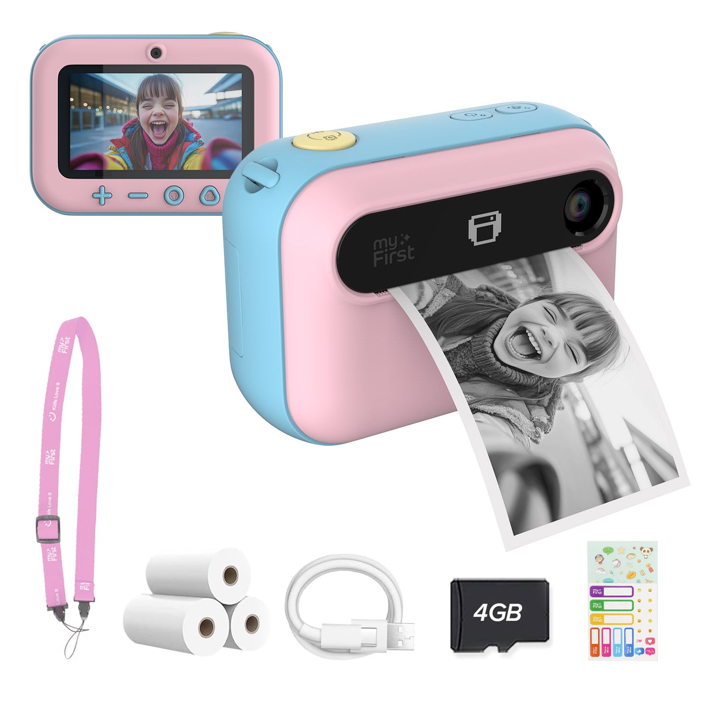 myFirst Camera Insta 20 マイファーストカメラ インスタ20 インクレス印刷・セカンドスクリーン・デュアルレンズ・16MP・10秒印刷