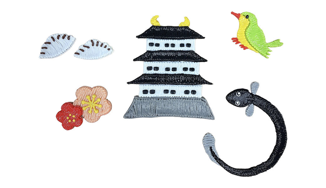 3Dペンの作品例：浜松名物