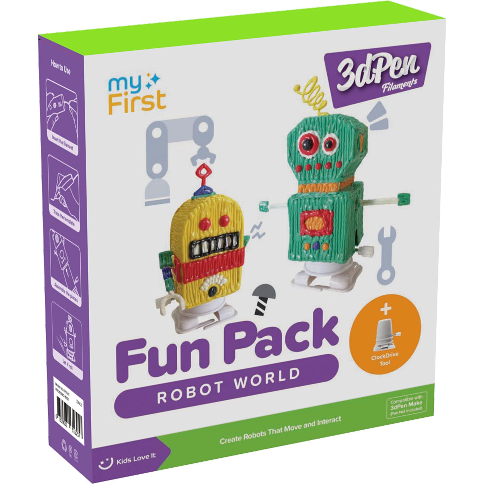 myFirst 3dPen Make Fun Pack 専用PCLフィラメントセット ROBOT WORLD