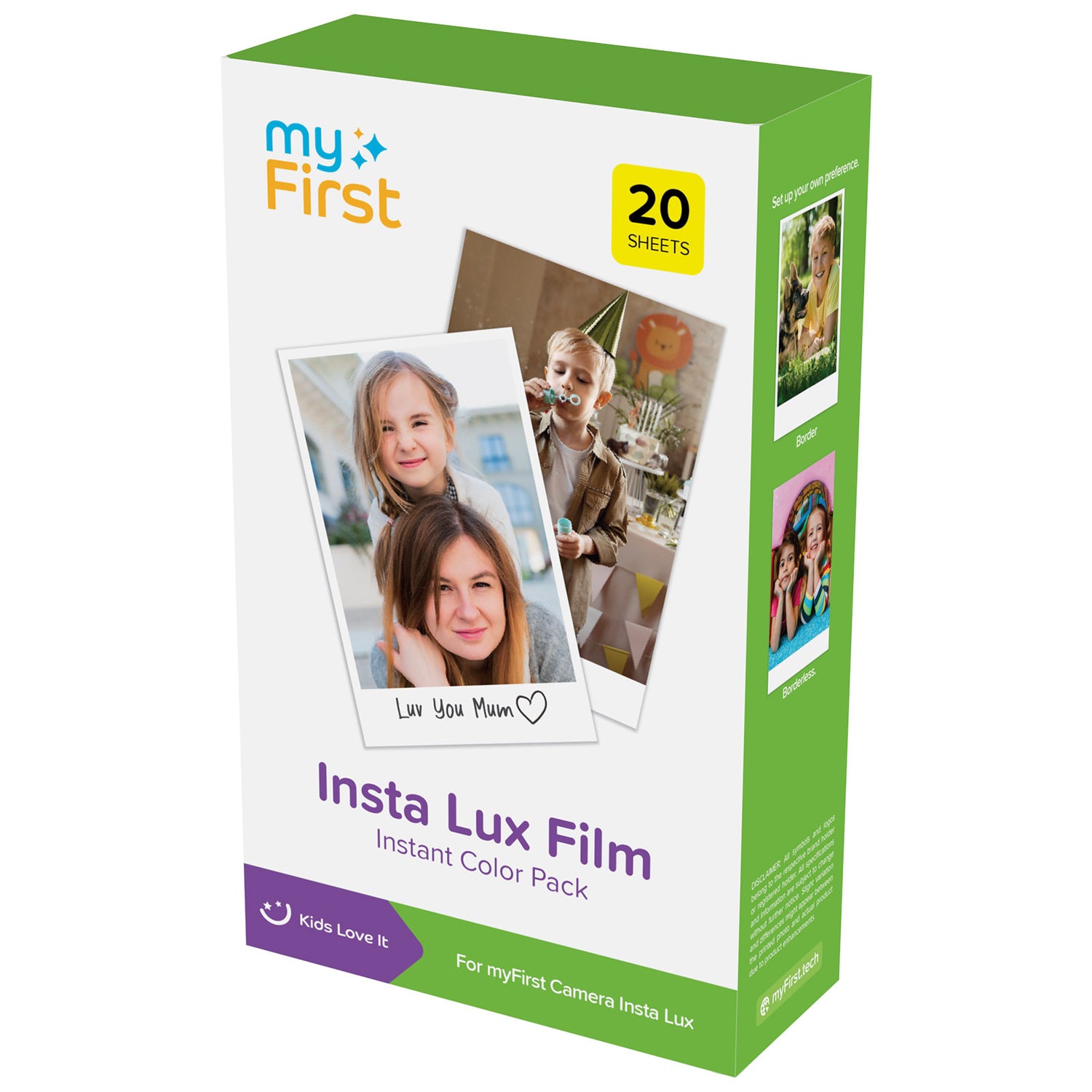 Insta Lux Film 交換用カートリッジ 20枚｜myFirst Insta Lux