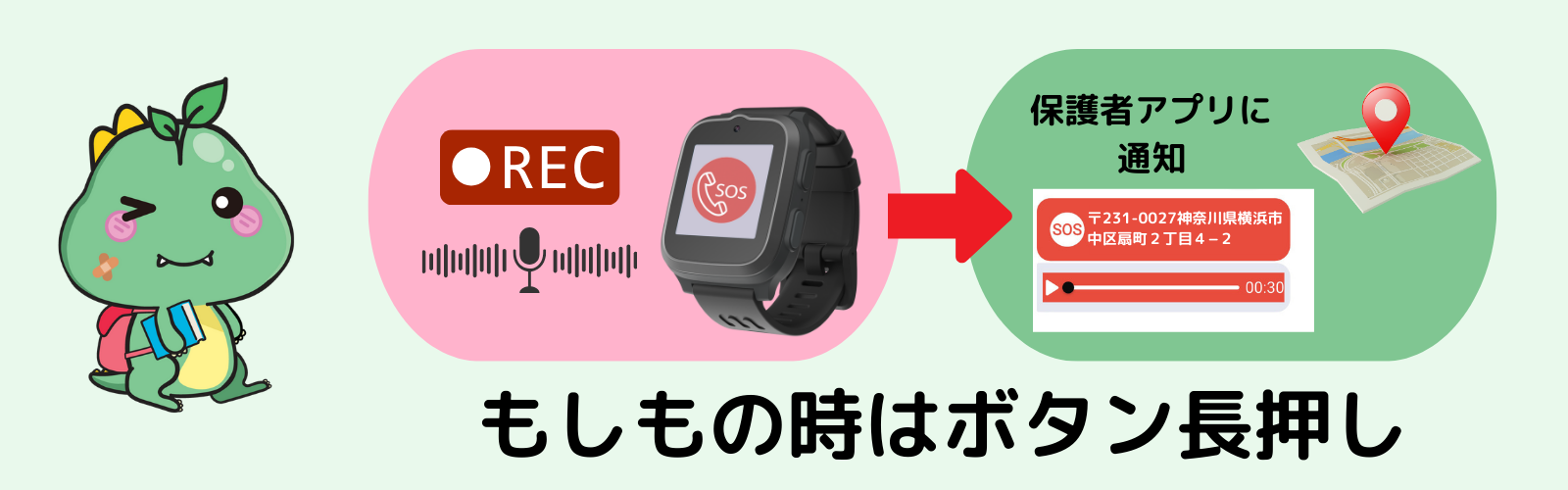 もしもの時はボタン長押し