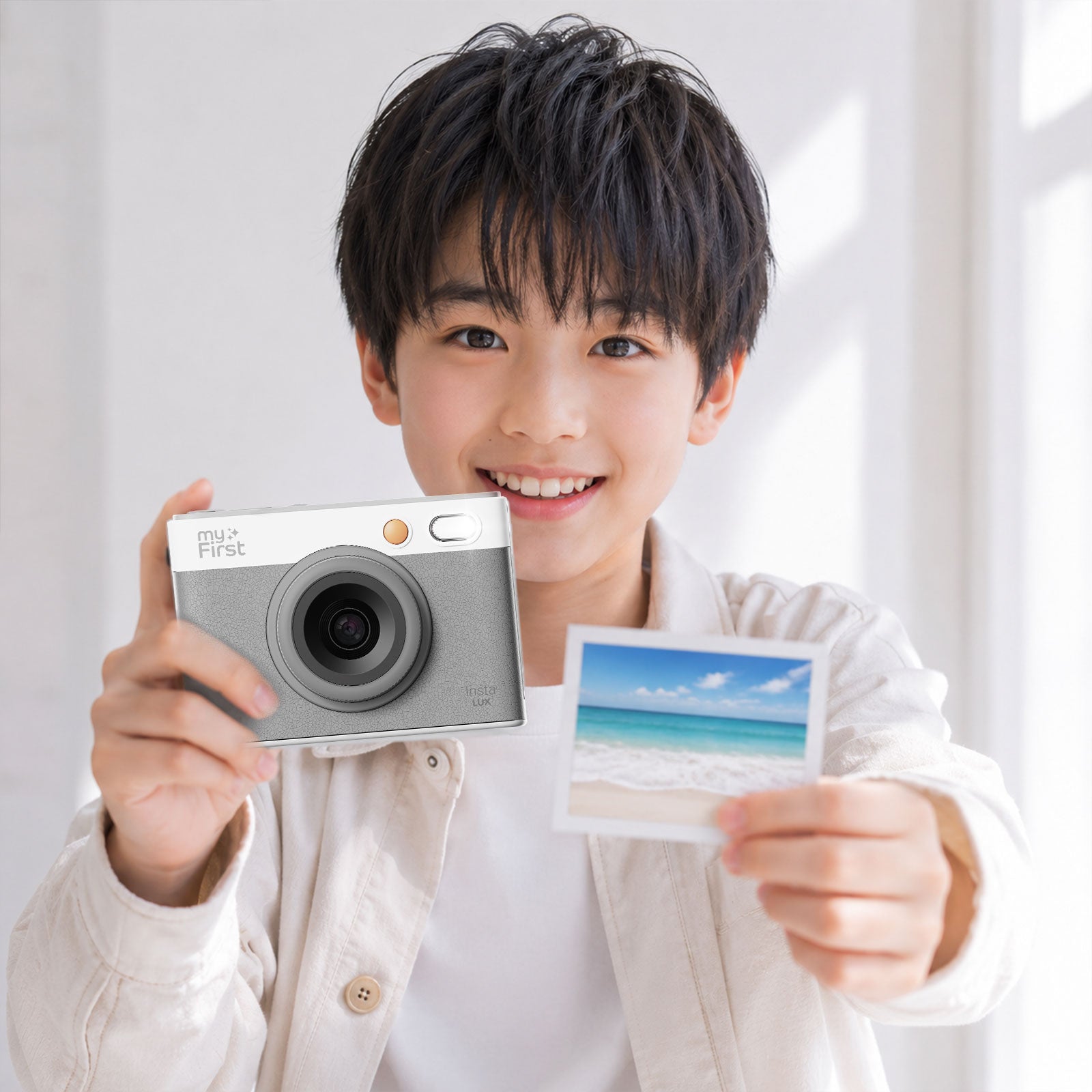 その場でプリントしたい時｜家族で撮った写真をその場でプリントして、みんなで見返せます。