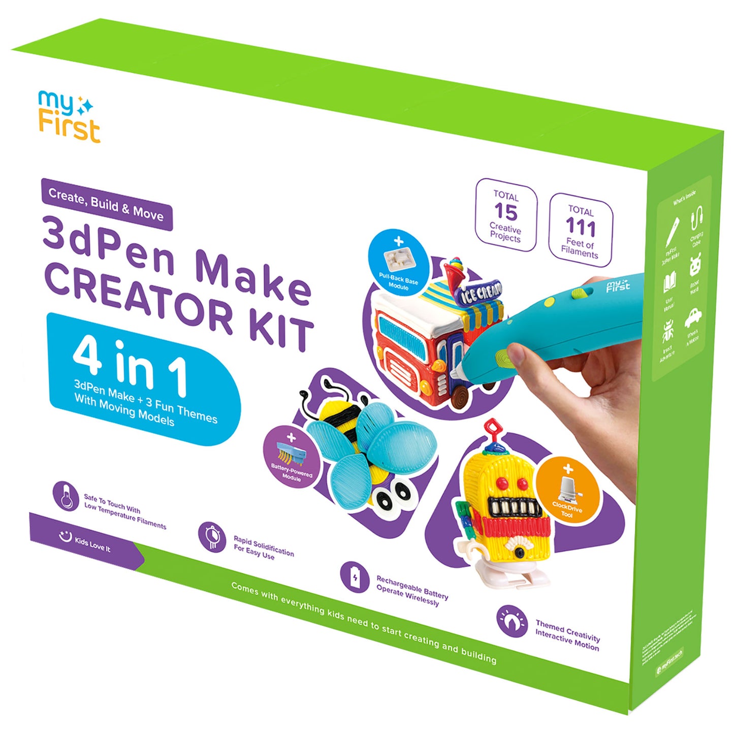 myFirst 3dPen Make CREATOR KIT パッケージ ブルー