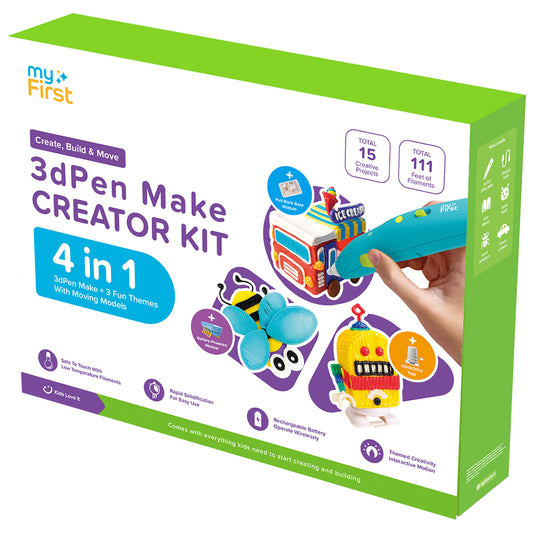 myFirst 3dPen Make CREATOR KIT パッケージ ブルー