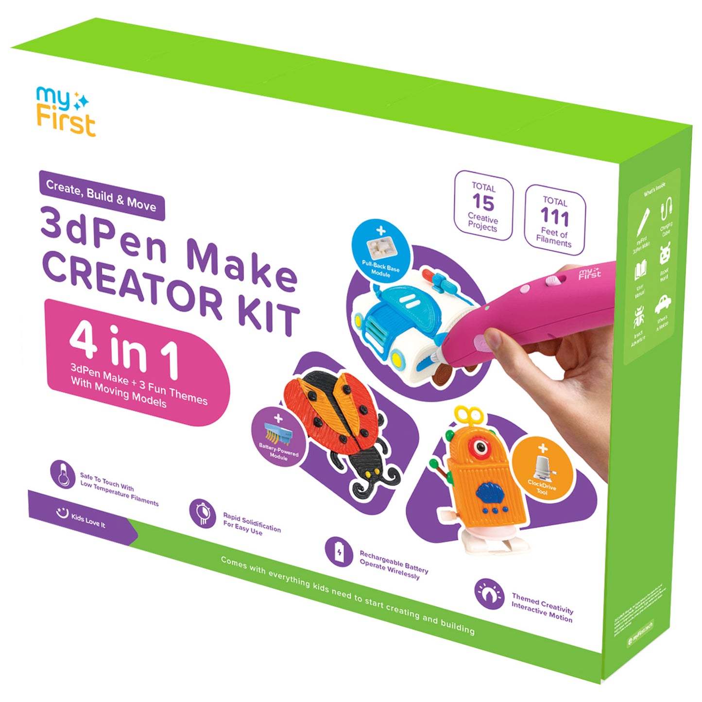 myFirst 3dPen Make CREATOR KIT パッケージ レッド