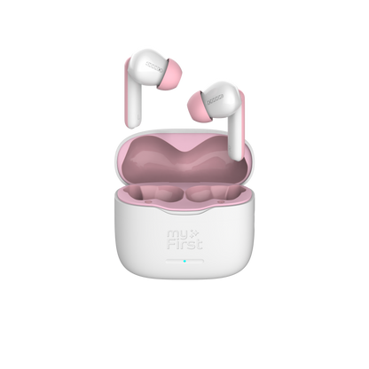 myFirst Carebuds マイファーストケアバッズ　子供用インナーイヤー型イヤホン 音量制限/自動外部音取込モード/タッチ操作/安全バッテリー/高品質音声/落下防止ハンドストラップ | Oaxis Japan.